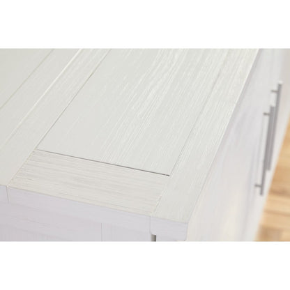 Madrid Queen Cabinet Bed White Finish Free Standing Compact Design Useable Top Surface