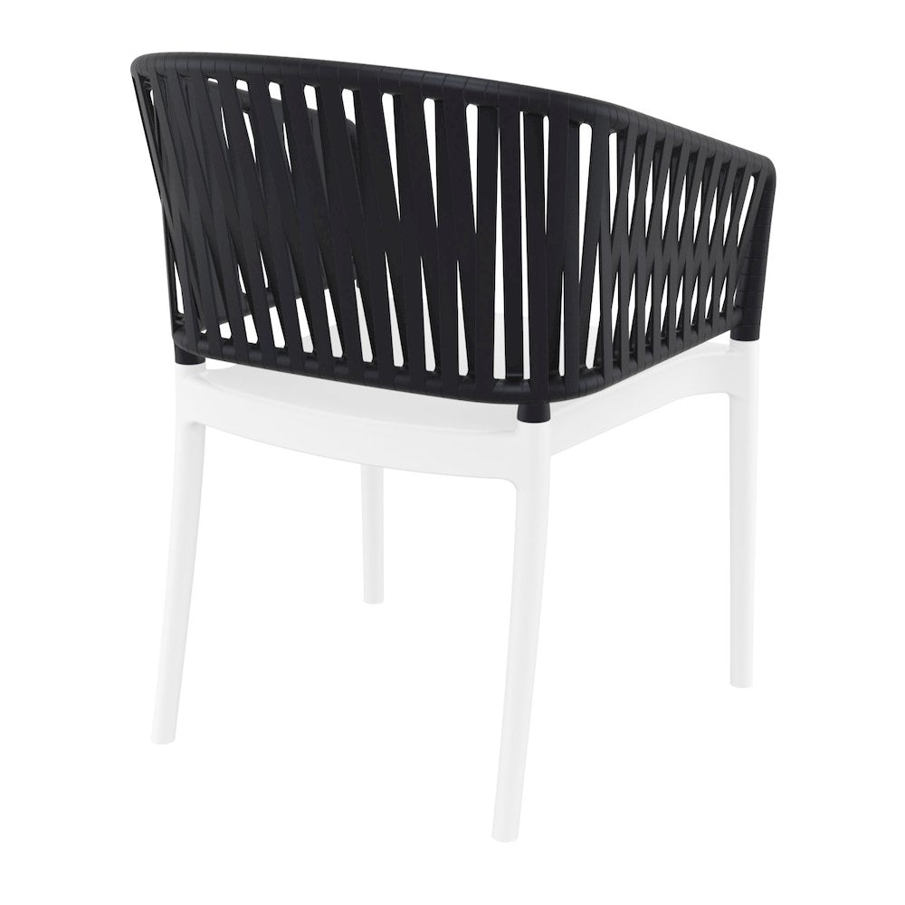 Portofino Armchair White-Black
