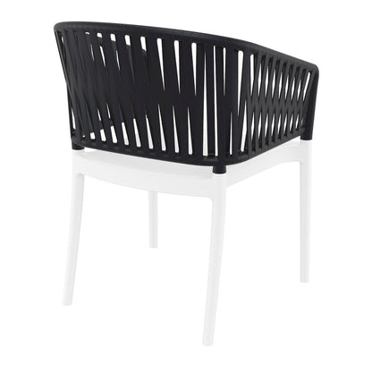 Portofino Armchair White-Black