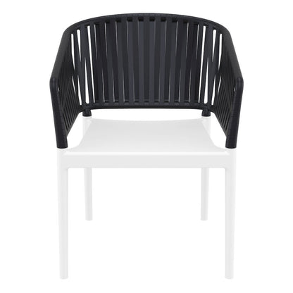 Portofino Armchair White-Black