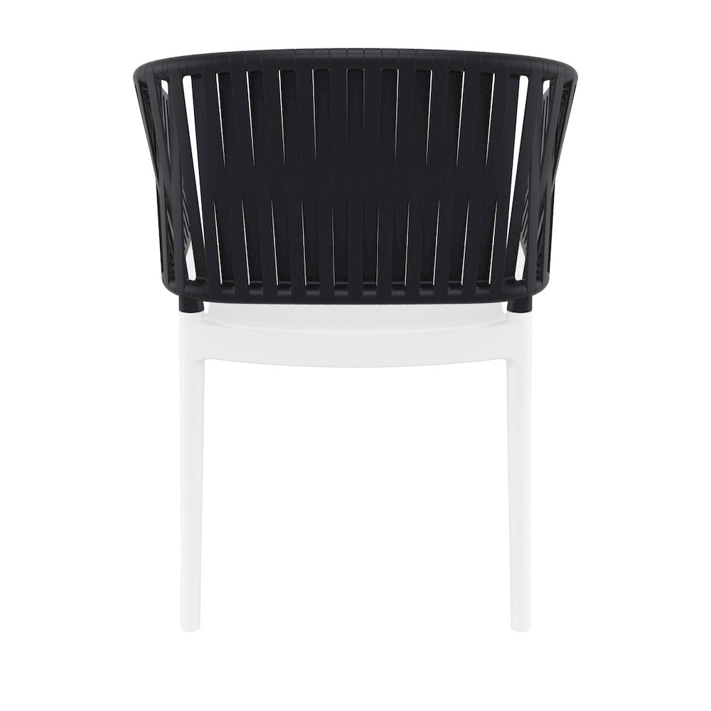 Portofino Armchair White-Black