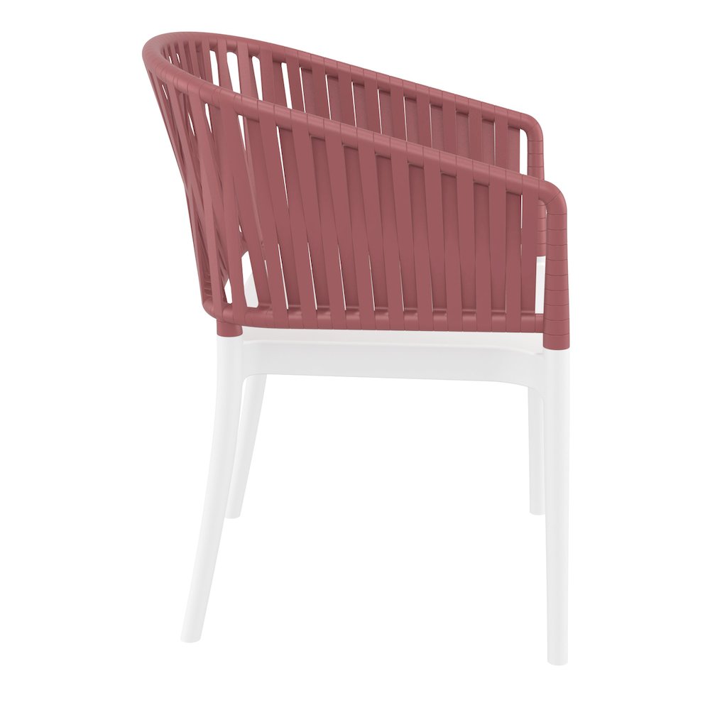 Portofino Armchair White-Marsala