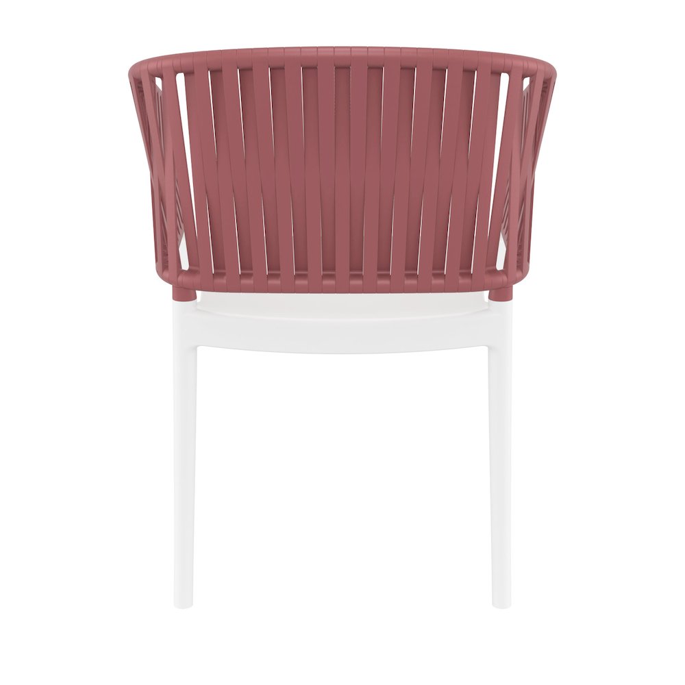 Portofino Armchair White-Marsala