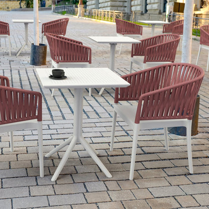 Portofino Armchair White-Marsala
