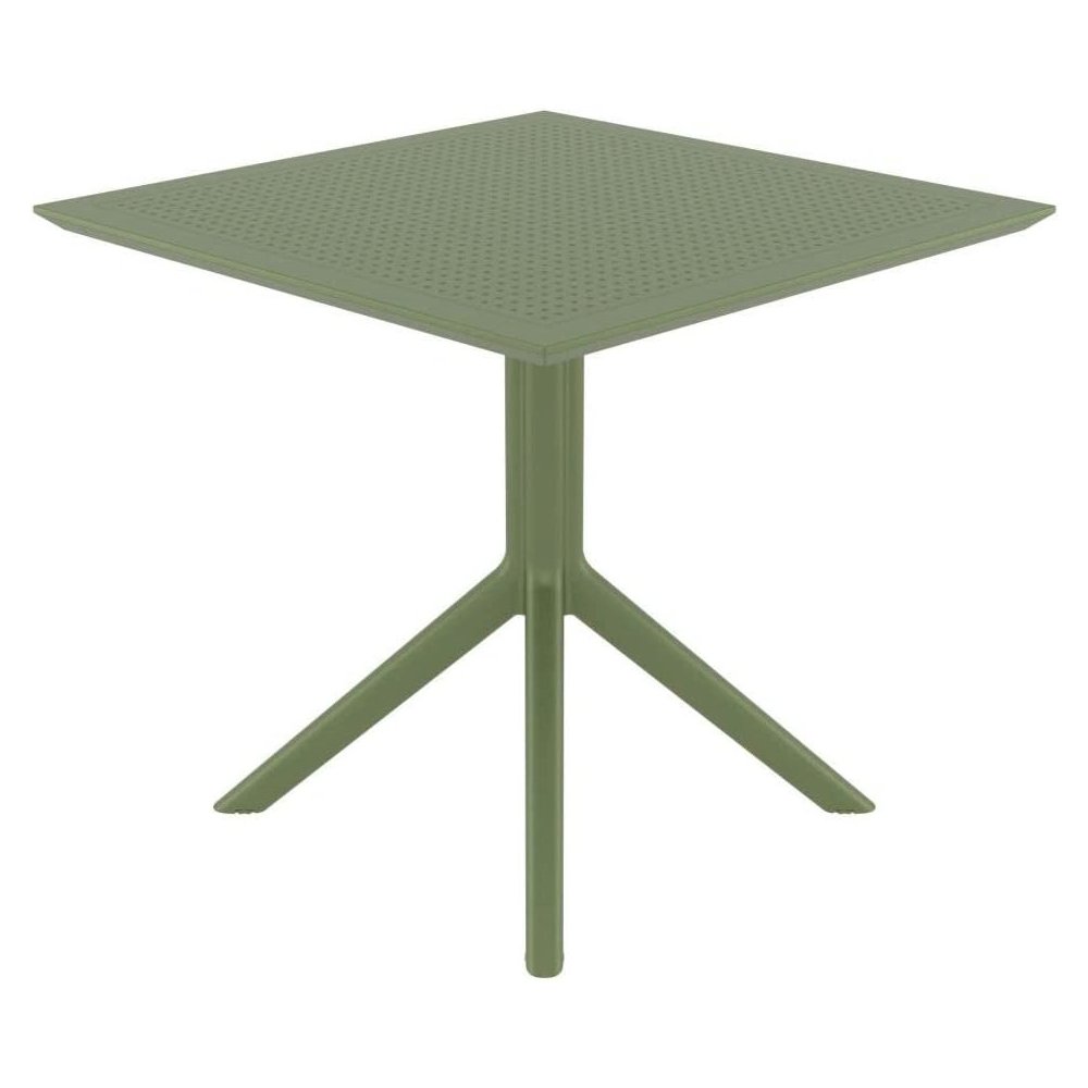 Sky Square Table 31 inch Olive Green