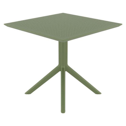 Sky Square Table 31 inch Olive Green