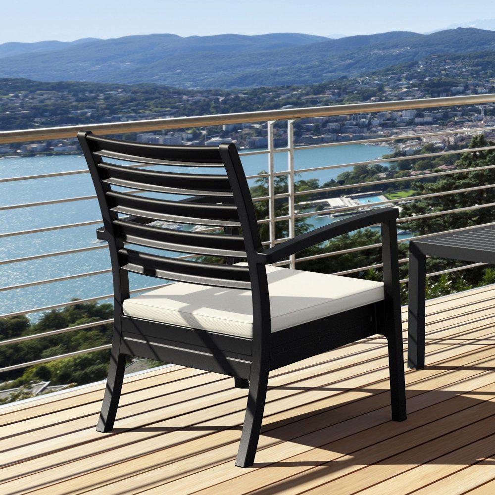 Artemis XL Club Chair Black, Set of 2