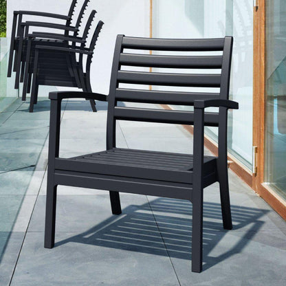 Artemis XL Club Chair Black, Set of 2