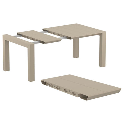 Air XL Extension Dining Set 5 Piece Taupe