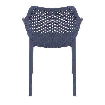 Outdoor Dining Arm Chair, Set of 2, Dark Gray, Belen Kox