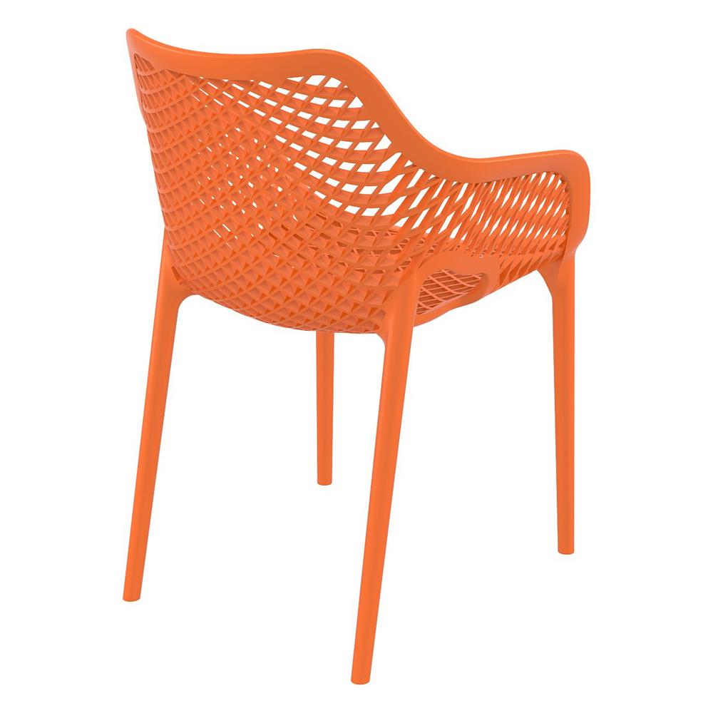 Outdoor Dining Arm Chair, Set of 2, Orange, Belen Kox