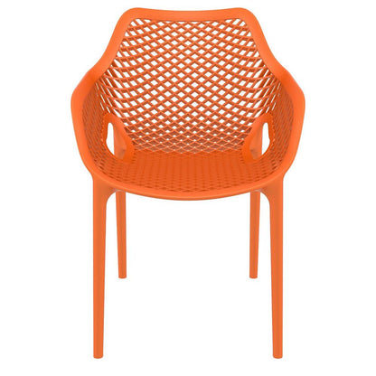 Outdoor Dining Arm Chair, Set of 2, Orange, Belen Kox