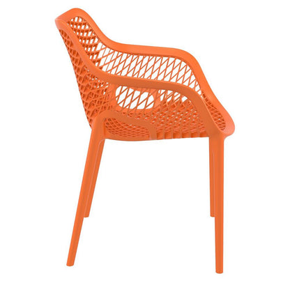 Outdoor Dining Arm Chair, Set of 2, Orange, Belen Kox