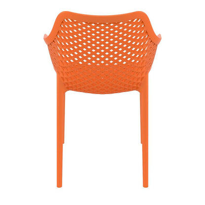 Outdoor Dining Arm Chair, Set of 2, Orange, Belen Kox