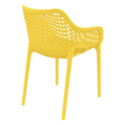 Outdoor Dining Arm Chair, Set of 2, Yellow, Belen Kox