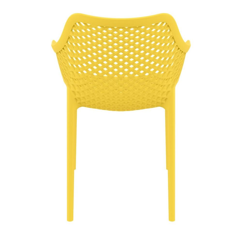 Outdoor Dining Arm Chair, Set of 2, Yellow, Belen Kox