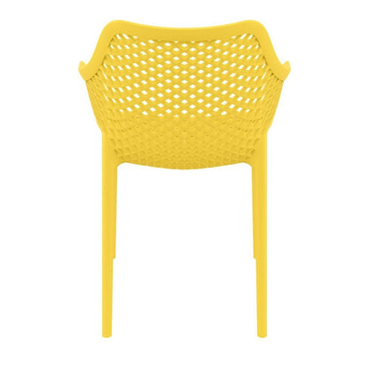 Outdoor Dining Arm Chair, Set of 2, Yellow, Belen Kox
