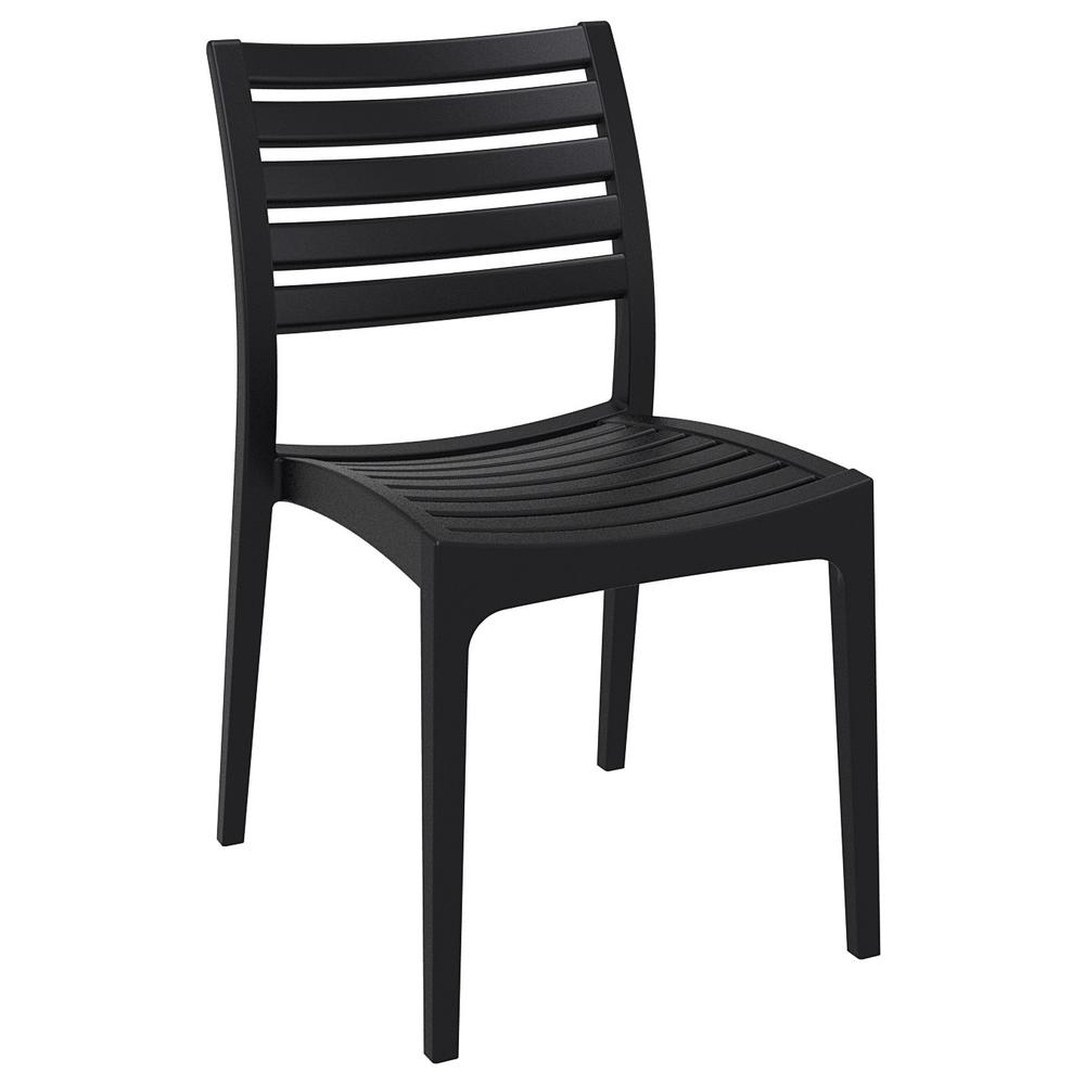 Ares Outdoor Dining Chair Black, Set of 2