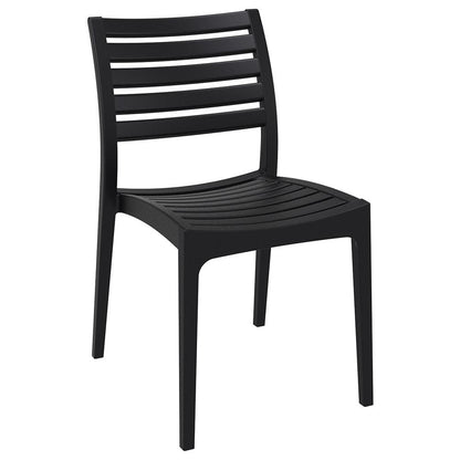Ares Outdoor Dining Chair Black, Set of 2