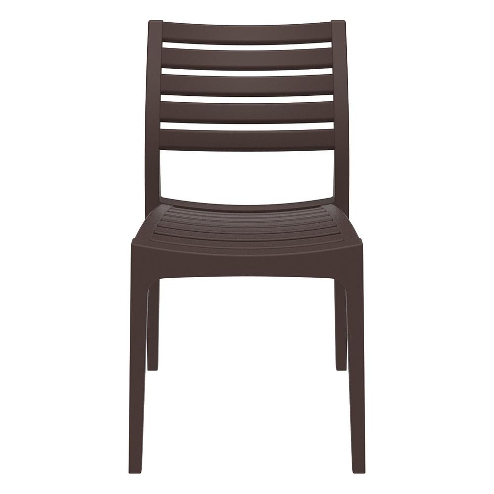 Ares Outdoor Dining Chair Brown, Set of 2