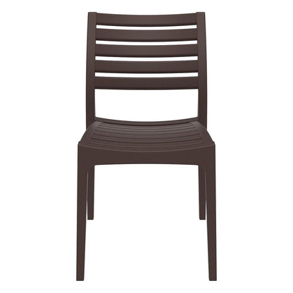 Ares Outdoor Dining Chair Brown, Set of 2