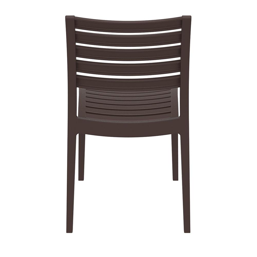Ares Outdoor Dining Chair Brown, Set of 2