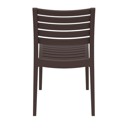 Ares Outdoor Dining Chair Brown, Set of 2