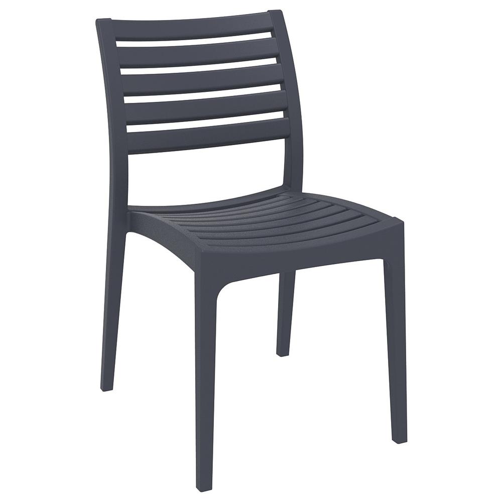 Ares Outdoor Dining Chair Dark Gray, Set of 2
