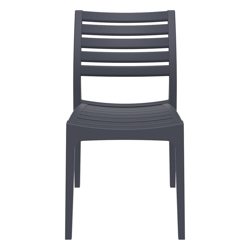 Outdoor Dining Chair, Set of 2, Dark Gray, Belen Kox