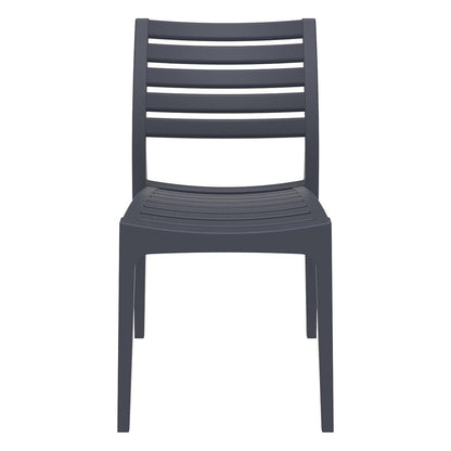 Outdoor Dining Chair, Set of 2, Dark Gray, Belen Kox