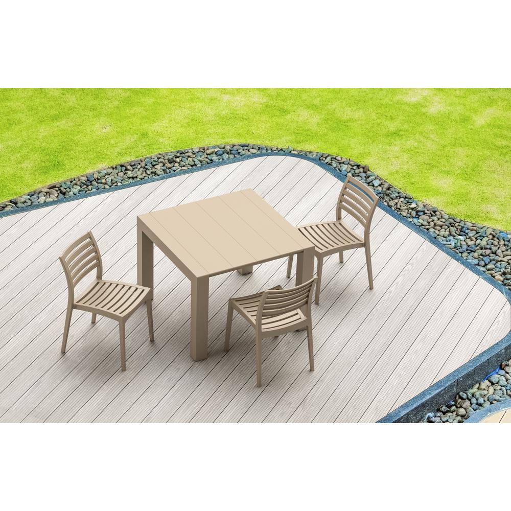 Outdoor Dining Chair, Set of 2, Taupe, Belen Kox