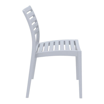 Ares Outdoor Dining Chair Silver Gray, Set of 2