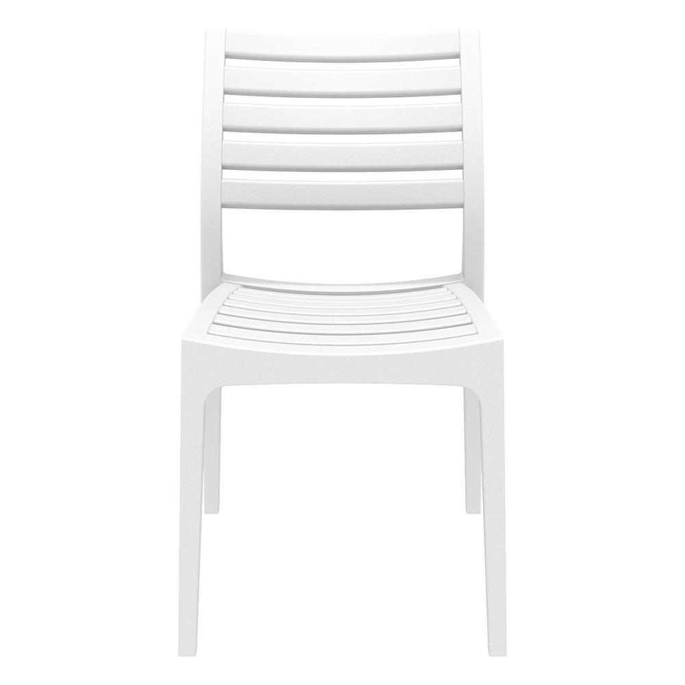 Ares Outdoor Dining Chair White, Set of 2