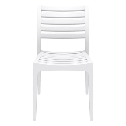 Ares Outdoor Dining Chair White, Set of 2