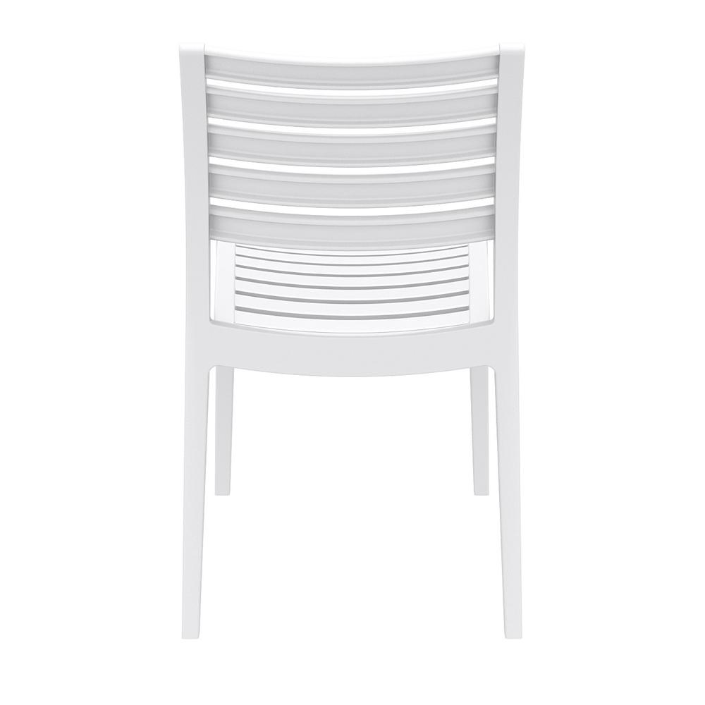 Ares Outdoor Dining Chair White, Set of 2