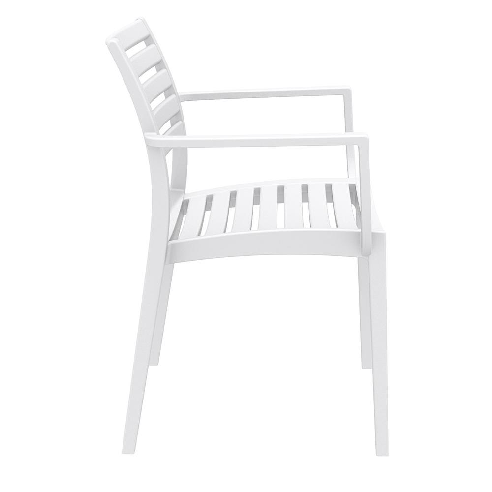 Artemis Outdoor Dining Arm Chair White, Set of 2