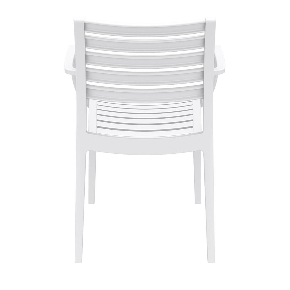 Artemis Outdoor Dining Arm Chair White, Set of 2