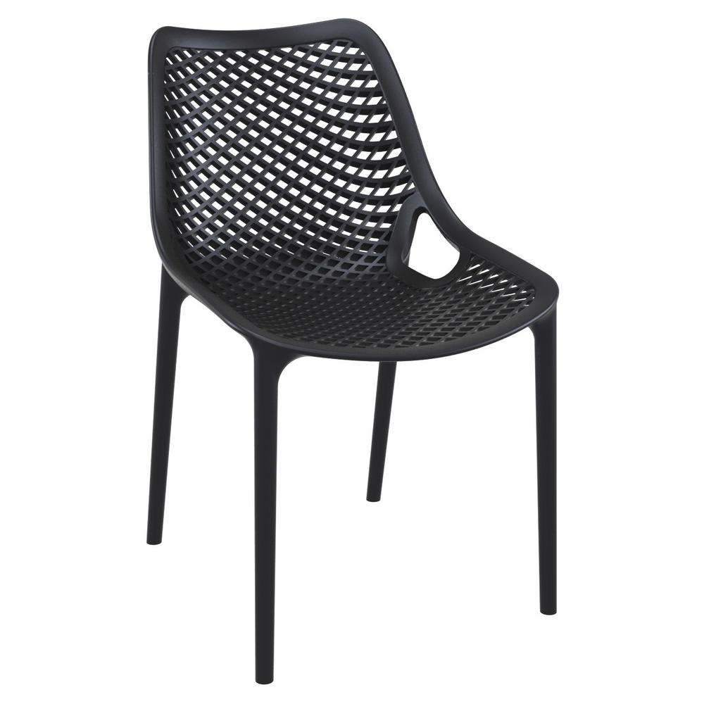 Air Extension Dining Set 5 Piece Black