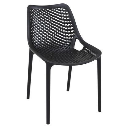 Air Extension Dining Set 5 Piece Black