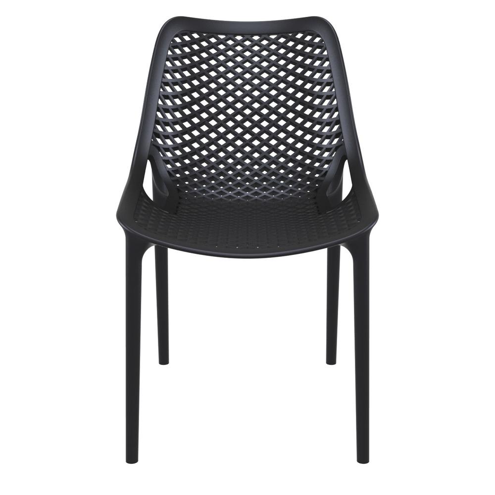 Air Outdoor Dining Chair Black, Set of 2