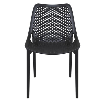 Air Outdoor Dining Chair Black, Set of 2