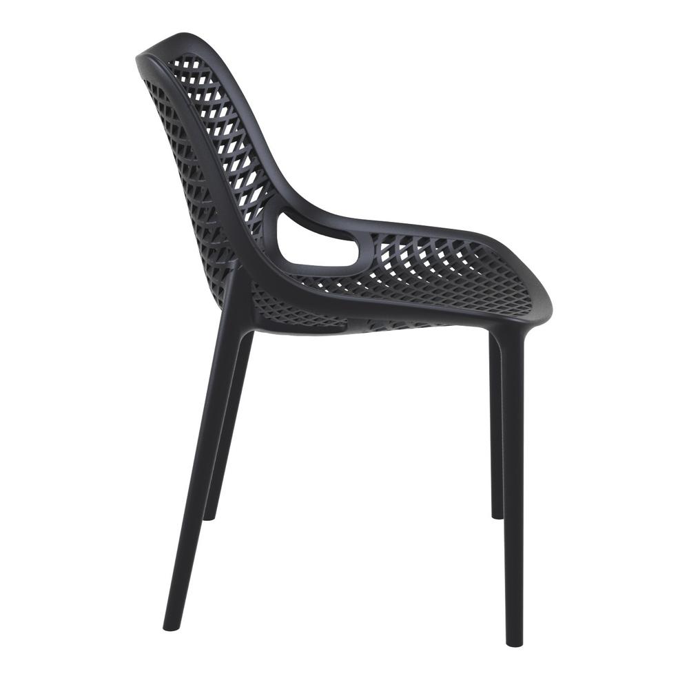 Air Outdoor Dining Chair Black, Set of 2