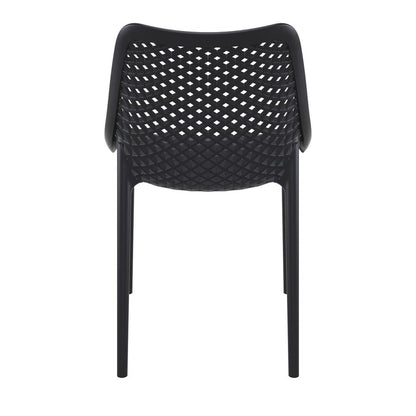 Air Outdoor Dining Chair Black, Set of 2