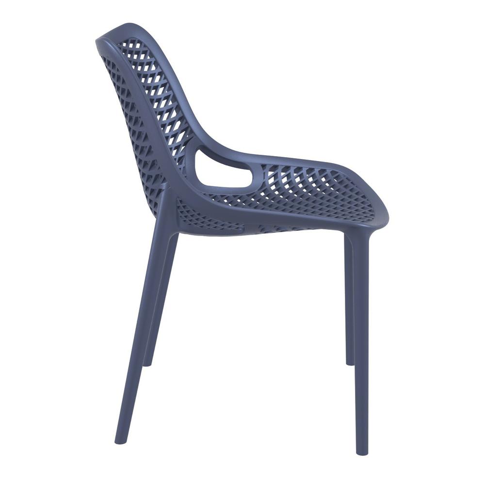 Outdoor Dining Chair, Set of 2, Dark Gray, Belen Kox