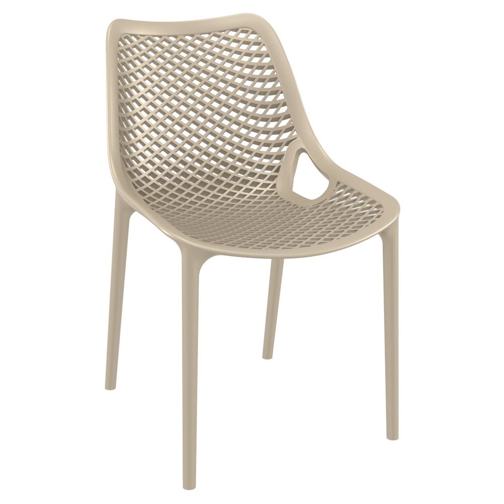 Outdoor Dining Chair, Set of 2, Taupe, Belen Kox