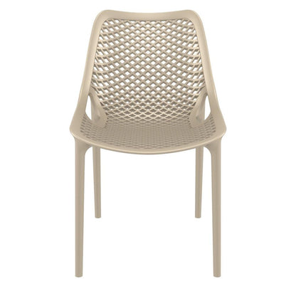 Outdoor Dining Chair, Set of 2, Taupe, Belen Kox