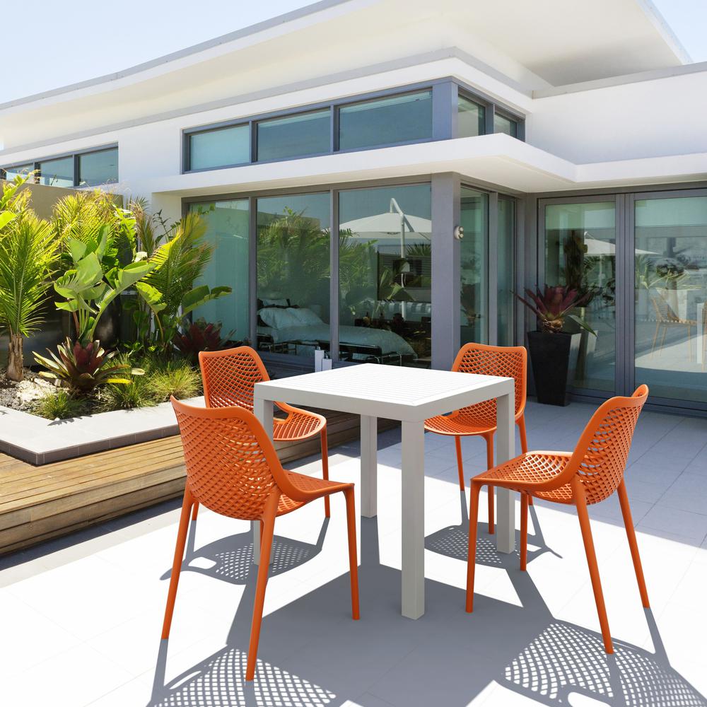 Air Outdoor Dining Chair Orange, Set of 2