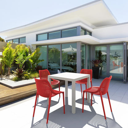Air Outdoor Dining Chair Red, Set of 2