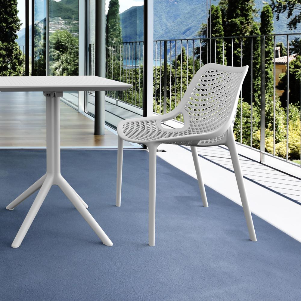 Air Outdoor Dining Chair White, Set of 2