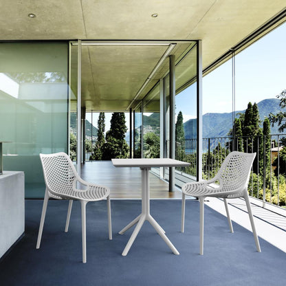 Air Outdoor Dining Chair White, Set of 2